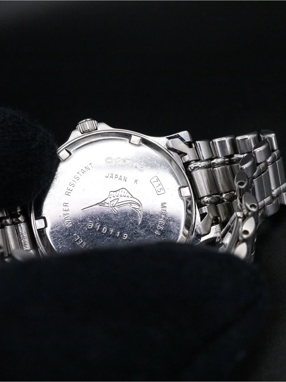 Casio RARE MD-654 Vintage Marlin Moonphase 36mm Day Date JDM Import